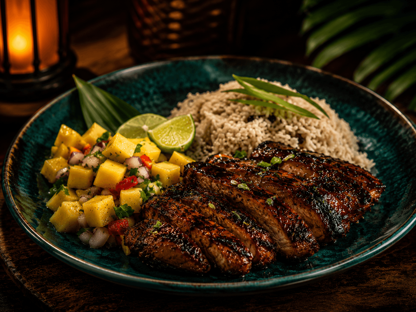 Jerk Chicken with Island Fruit Salsa